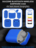 FCLUO 1x Soft Silicone Earphone Case Shockproof Protector Cover for Airpods Charging Box Wireless Earphones Air Pod Pouch Accessories