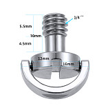 BGNING 1/4 Inch Camera Screw D-Ring For Camera Tripod Monopod Quick Release Plate Baseplate Rig