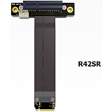 Riser PCIe x4 3.0 PCI-E 4x To M.2 NGFF NVMe M Key 2280 Riser Card Gen3.0 Cable M2 Key-M PCI-Express Extension cord 32G/bps