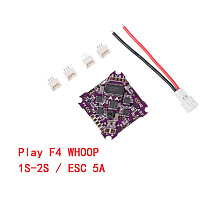 JMT Play F4 Whoop Flight Controller AIO OSD BEC & Built-in 5A BL_S 1-2S 4in1 ESC for RC Drone FPV Racing Quadcopter