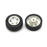 200Pcs 1.5X4.5X13.5mm Wheel Diy Toy Car Mini Wheel Rubber Model Accessories
