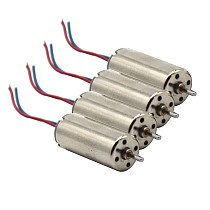 4Pcs No Gear 8520 Motor High Torque RC motor small 4-axis aircraft main high speed motor long line For DIY Drone and Toy Model