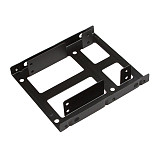 XT-XINTE SSD Mounting Bracket Dual Bracket XT-XINTE HDD Conversion Frame 2.5  to 3.5  SSD Mounting Kit with SATA Cable and ATX 4 Pin to SATA Power Cable