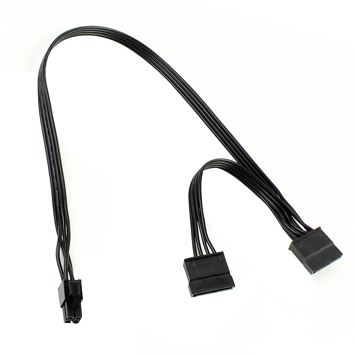 1PC 18AWG SATA Power Supply Cable 4 Pin to SATA / Double SATA Interface SSD For Huawei RH2285V2 2288H V5 Main Board