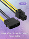 XT-XINTE 20mm 4P Female to CPU 4pin male Adapter Power Suply Extension Cable 18AWG
