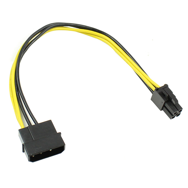 XT-XINTE 20mm 4P Female to CPU 4pin male Adapter Power Suply Extension Cable 18AWG