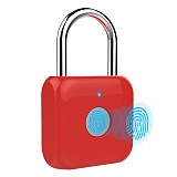 Mingchuan Smart Fngerprint Padlock USB Charge Port Living Fingerprint Conduction Module AI Intelligent Algorithm Support for Home Office Bag Locker  