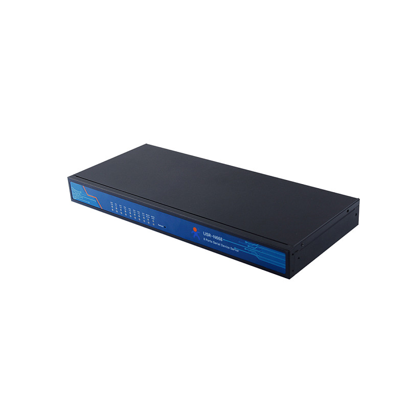 USR-N668 8 Ports Serial Ports Device RS232/RS485/RS422 Serial to Ethernet Converters Module Support TCP Server/UDP Client
