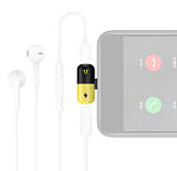 FCLUO Conversion Head Charging Listening Song 2 in 1 T-type Dual Lighting Audio Pill Adapter for IOS