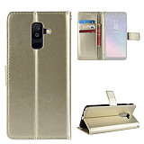 FCLUO Mobile Phone Case Flip Phone Card Protection Leather Case for Samsung Galaxy J4+/J4 Plus/J415F/J4 2018/J4 Core/J6+/J6 Plus/J6 Prime/J6 2018/J2 Core