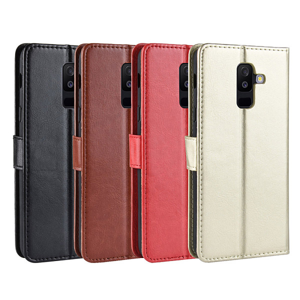 FCLUO Mobile Phone Case Flip Phone Card Protection Leather Case for Samsung Galaxy A6 PLUS/A9 Star Lite/A6 2018/A6S