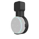 Mingchuan Secure and Stable Outlet Wall Mount Holder for Echo Dot 3rd Generation Smart Home Speakers Perfect Release of Desktop Space Hide Messy Wires (Black)