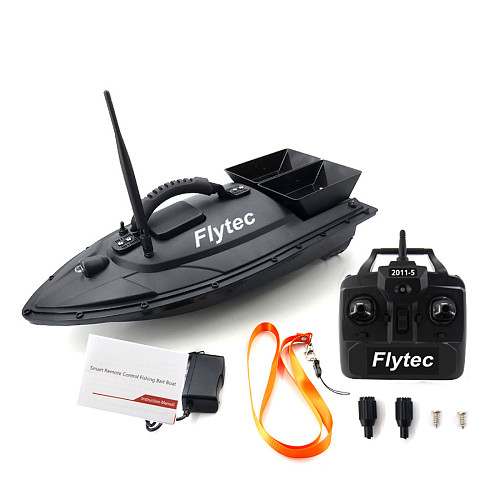 Flytec RC Boat 2011-5 Fish Finder 1.5kg Loading 500m Remote Control Fishing  Bait Boat Toys for Children Lipo battery Ship 
