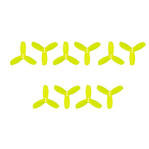 Gemfan 20 Pairs 2040 2.0X4.0 PC 3-blade Propeller 2 Inch Prop 3-hole Blades for 1103 1104 Motor for RC Racer Racing Drone Quadcopter
