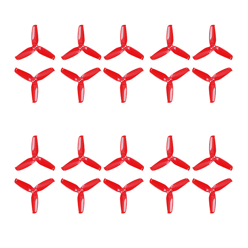 Gemfan 20 Pairs Flash 2540 2.5x4 2.5 Inch PC 3-blade Propeller Prop 1.5mm Mounting Hole for 1105 Motor RC Drone Quadcopter
