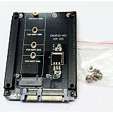 M.2 NGFF to SATA3 Adapter Card M KEY B Key + M Key SSD converter M2 to 2.5 SATA 6Gb/s Power Connector Card with Enclosure Socket