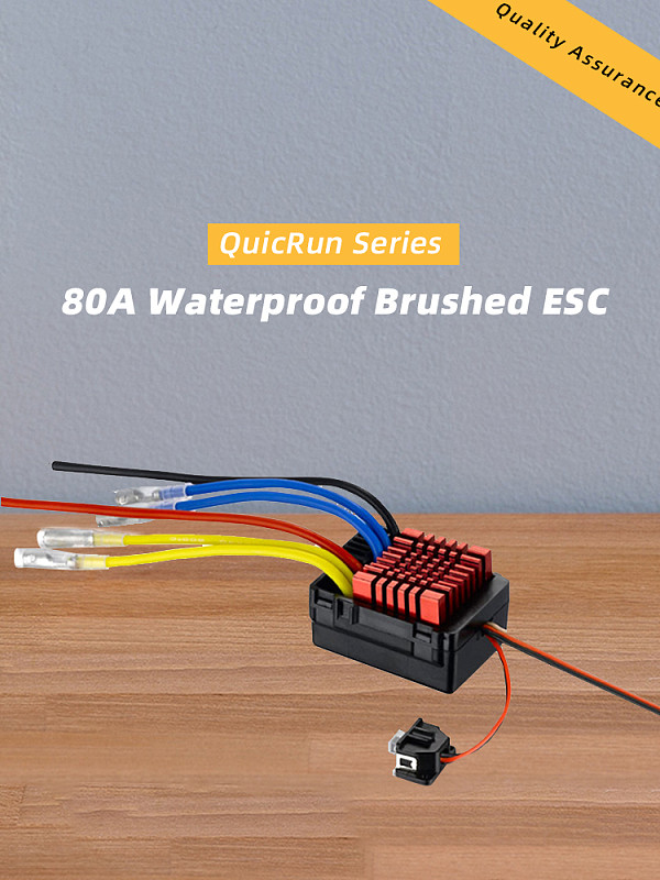 Hobbywing QuicRun WP 880 80A Dual Brushed Waterproof ESC Speed Controller For 1/8 RC Car Truck Tank