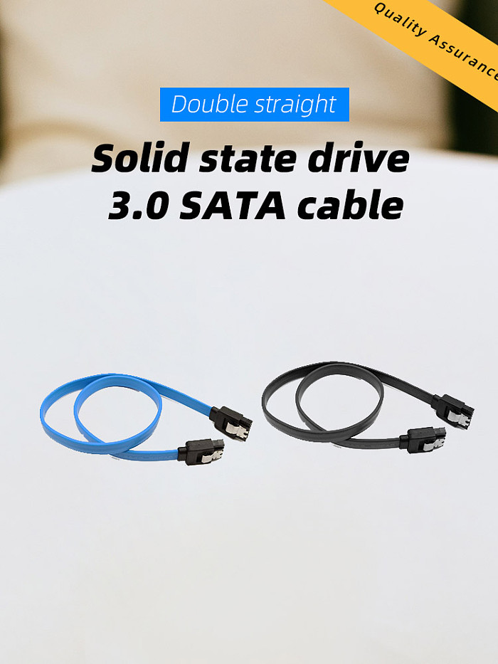 40cm SATA 3.0 / SATA 2.0 Date Cable SATA3 6Gb/S SSD Hard Disk Drive Data Cable Dual Straight Cord SATA 3.0 2.0 Convertor