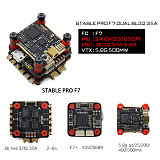GEPRC Stable Pro F7 DUAL BL 35A Flytower /Stable V2 F4 Flight Controller+ 35A /30A ESC+5.8G 500mW VTX for FPV Racing Drone Quadcopter