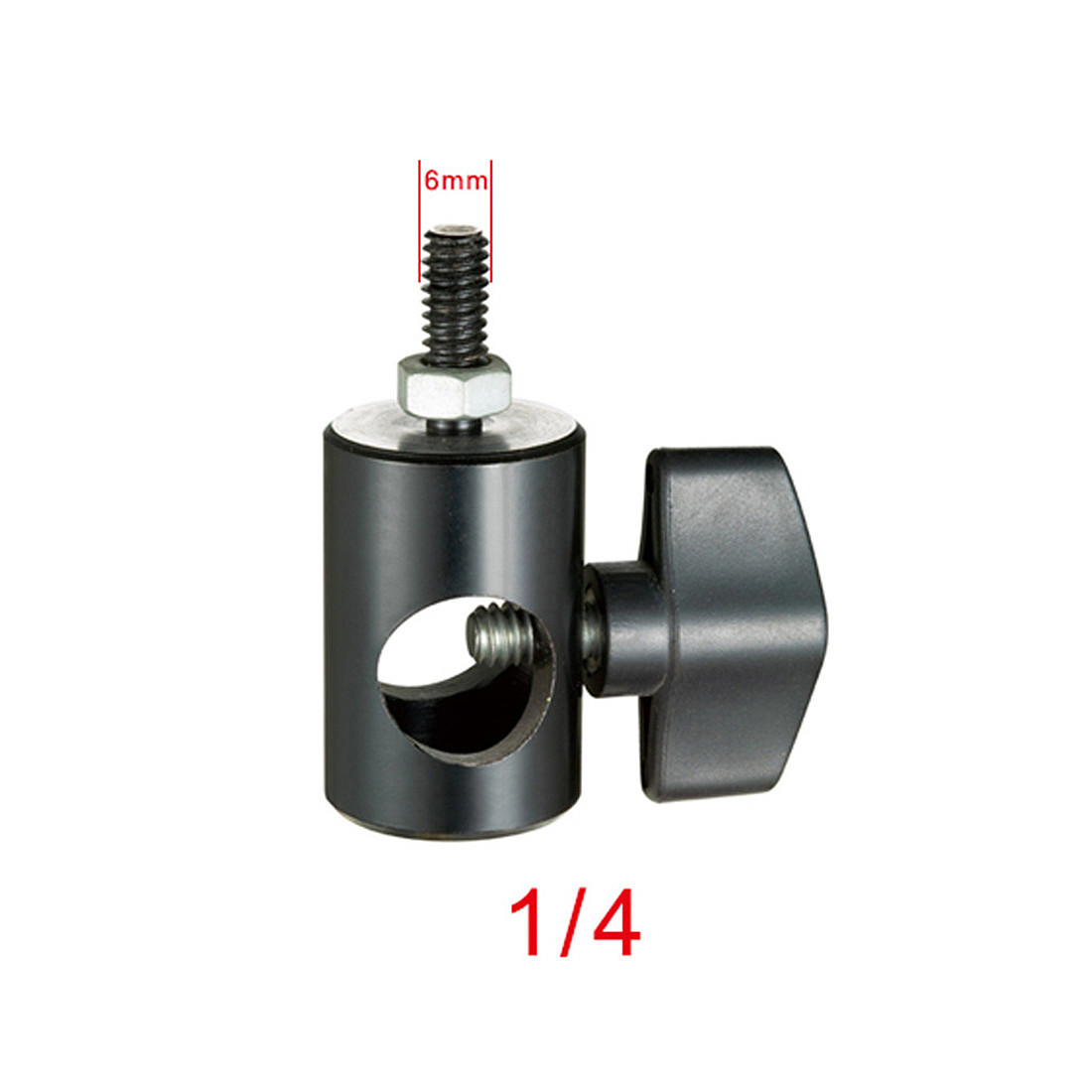 Tripod Light Stand Flat Head Converter to 1/4 Screw Adapter for LED