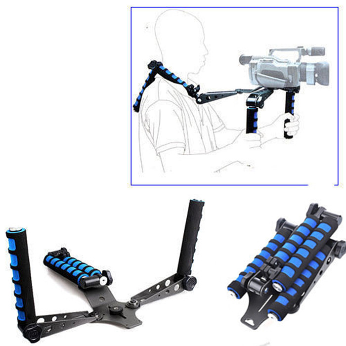 Portable Multifunctional Handles/Bracket Foldable Shoulder Rig Mount DSLR Camera/Video Camera Stabilizer For Canon Sony Nikon