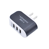 EU/US Plug Wall Charger Station 3 Ports USB Charge LED Charger AC Power Travel Chargers Adapter For iPhone Huawei Xiaomi 