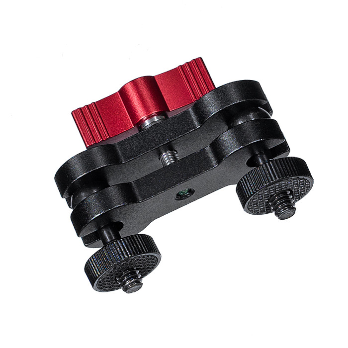 Aluminum Multi Function Magic Arm Mount Adapter Selfie Tripod Holder Dual Ball Head Hot Shoe w 1/4'' Screw for DLSR Camera Phone
