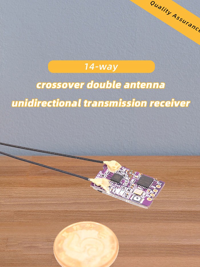 FS-X14S Fuss 14-pass Through-machine Dual-antenna One-way Transmission Receiver PPM IBUS SBUS Signal