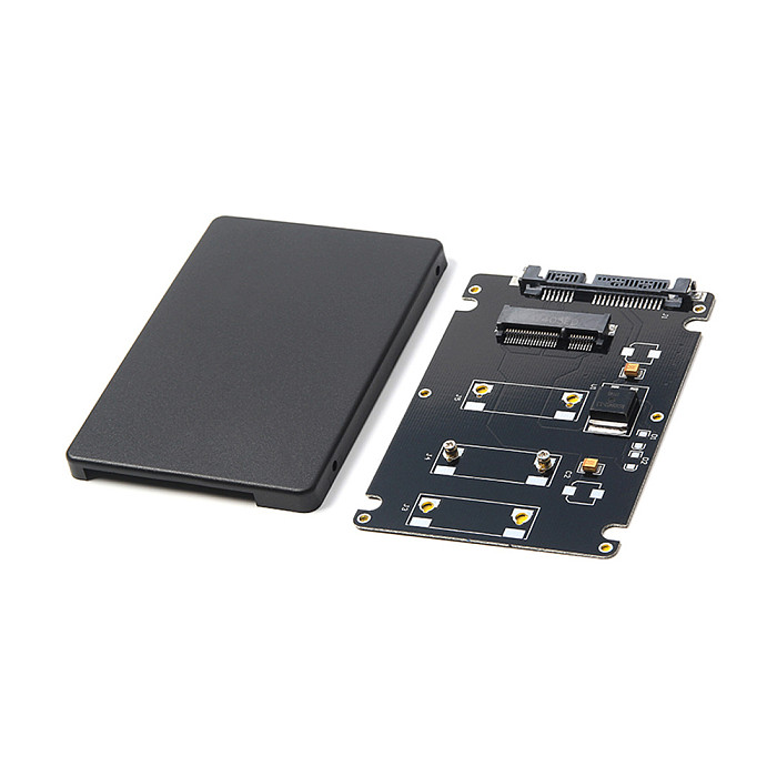 New Mini Pcie mSATA Adapter SSD To 2.5 inch SATA3 Adapter Card With Case SATA Adapter Stock With Screws