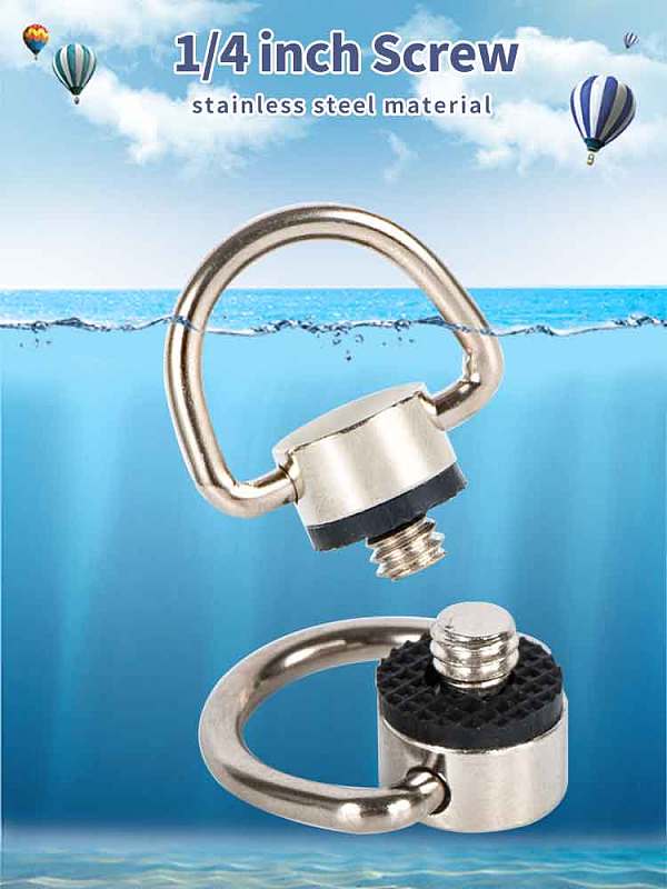 C Ring Tripod/Monopod/Quick Release(QR)/Camera Screw With Rubber Pad 1/4 Camera Screw Fast Gunner SLR Shoulder Strap Screw LS096