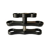 XT-XINTE Two Hole Butterfly Clip Diving Light Bracket Photographic Accessories Lamp Arm Extension Rod Lengthen Hole Design