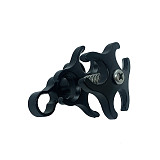 XT-XINTE Diving Three Hole Butterfly Clip Action Camera Bracket Photography Accessories with Opening Hole Design