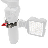 BGNING Aluminum Mini Tripod O-Ring Hot shoe Bracket Microphone LED Video Light Vlog Mounting Clip Adapter for DJI OSMO Mobile 2 Gimbal