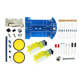 D2-1 DIY Kit Intelligent Tracking Line Smart Car Kit Suite TT Motor Electronic Production Smart Patrol Automobile Parts DIY Kit