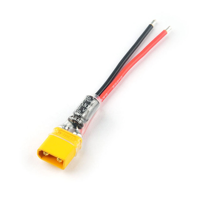 JMT Plug Pigtail Power Wire 100μF Capacitor for Mobula7 HD Sailfly-X TRASHCAN UR85 UR85HD Crazybee F3 / F4 PRO Parts