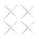 GEMFAN 2 Pairs 51455 5.1 inch Hurricane X 4-blade Propeller 5mm Mounting Hole for RC FPV Racing Drone Quadcopter Multirotor