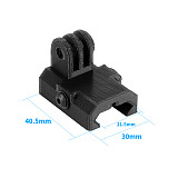 BGNING 3D Printed Universal 20mm Mini Rail Mount Base Adapter for DJI OSMO Action for GoPro Hero 3+ 4 5 6 7 SJcam YI EKEN Sports Camera​