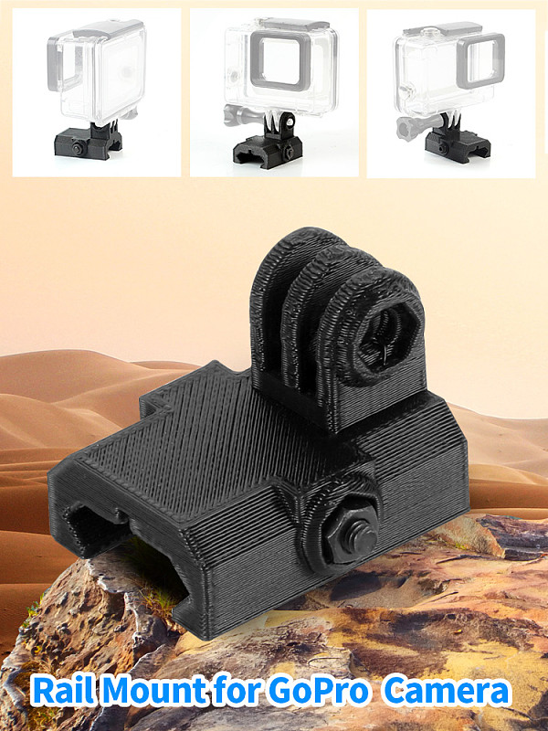 BGNING 3D Printed Universal 20mm Mini Rail Mount Base Adapter for DJI OSMO Action for GoPro Hero 3+ 4 5 6 7 SJcam YI EKEN Sports Camera​