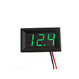 Mini Voltmeter Tester Digital Voltage Panel Meter Volt Test Battery DC 4.5V-30V 2 Wires 0.56'' for Motorcycle Auto Car LED 6V 12V 24V