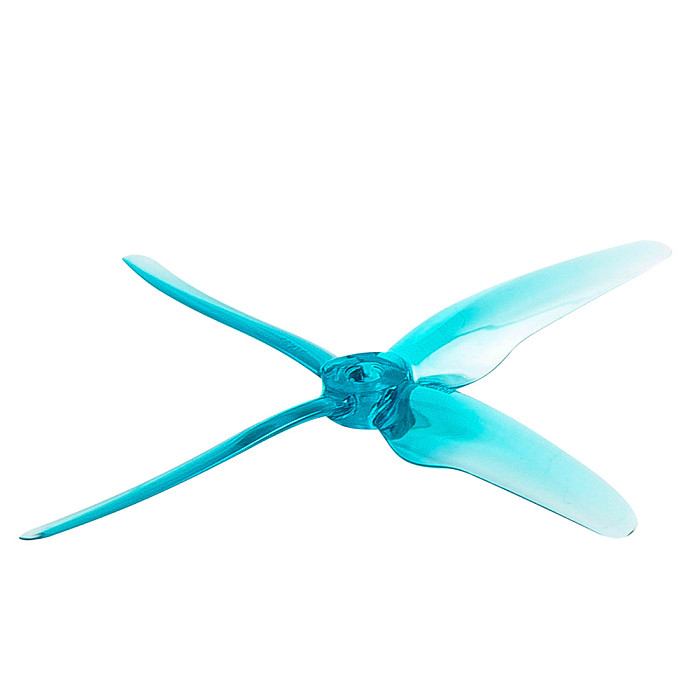 GEMFAN 2 Pairs 51455 5.1 inch Hurricane X 4-blade Propeller 5mm Mounting Hole for RC FPV Racing Drone Quadcopter Multirotor