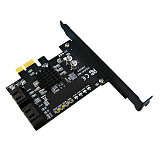 SATA III 4 Ports PCI-Express Controller Card SATA3.0 Expansion Card Support PCI Express x1 x2 x4 x8 x16 Motherboard for HDD SSD