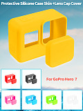 BGNING ​Silicone Case + Lens Cap for GoPro7/6/5 Camera Protector Drop-Proof Outdoors Multi Colors Camera Case For Go Pro Accessories