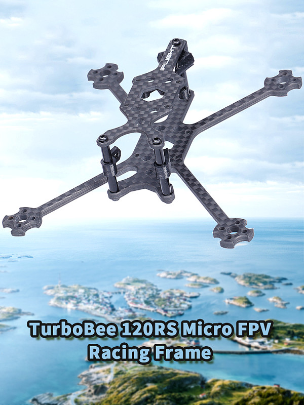 IFlight TurboBee 120RS 120mm Wheelbase 3mm Bottom Board Micro FPV Racing Frame Kit for DIY RC Drone Tinywhoop Cinewhoop