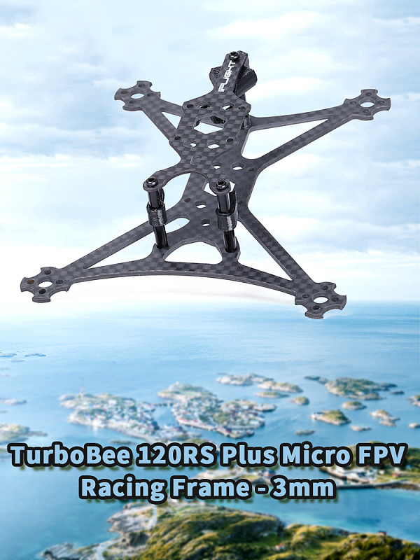 IFlight TurboBee 120RS Plus Micro FPV Racing Frame 3mm Bottom Board Rack for DIY RC Drone Tinywhoop Cinewhoop Quadcopter  