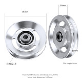 BGNING 73/95/110/114mm Aluminum Bearing Pulley Wheel Gym Fitness Training Equipment Accessories for Lift, Heavy-duty Pulley, Cable Fitness Equipment Part, Partially Used for Hiking Camping Pulleys