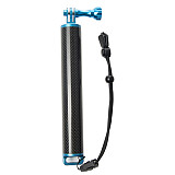 BGNING Sports Camera Accessories Carbon Fiber Buoyancy Stick Floating Stick Handheld Selfie Stick for Gopro / DJI Osmo Action / Xiaoyi / EKEN and Other Photography Equipment