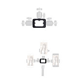 BGNING Photography Accessories Multi-position Anchor Live Broadcast Bracket Three-position Clip Mobile Phone Live Artifact Multiple Rack