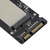 XT-XINTE 50mm mSATA Mini SSD to 2.5  SATA SATA3 Drive 22Pin Converter Adapter Card Board with Protective Case for Windows Vista Linux Mac