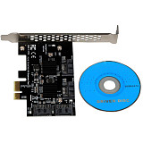 XT-XINTE 4Ports SATA 6G PCI Express Controller Card Multiplier PCI-e to SATA3.0 III Converter with Heatsink Expansion Adapter for SSD HDD