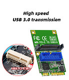 XT-XINTE Mini PCI-E to USB 3.0 Adapter Card MINI PCI Express to 19-Pin / 20pin USB3.0 Expansion Card 15pin SATA Power Port for Desktop PC